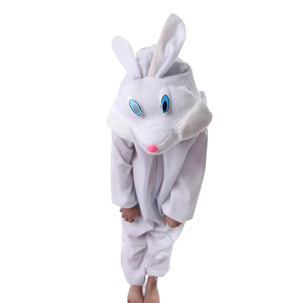 Brain Giggles - White Rabbit Animal Plush Costume -white