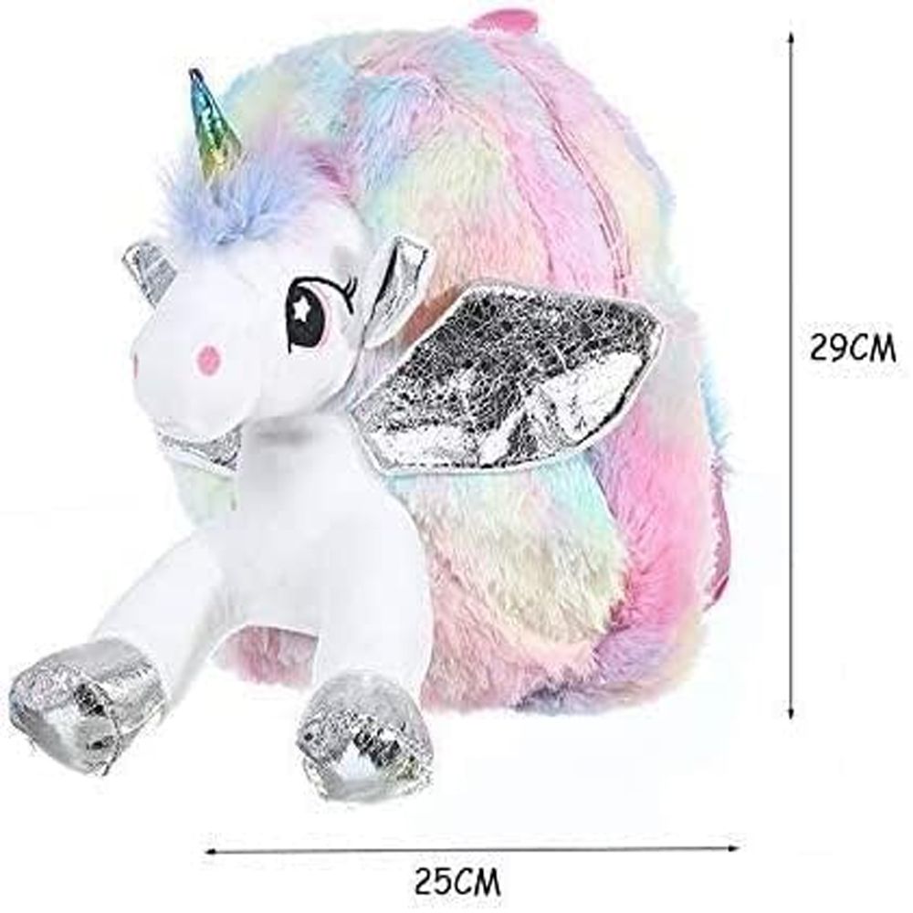 Brain Giggles - Unicorn Plush Backpack - 11-inch