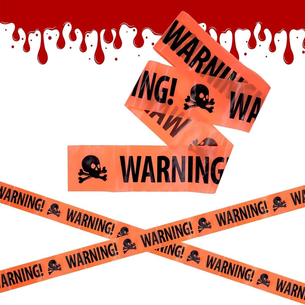 Brain Giggles - Halloween Decor Caution Tape - 6 m