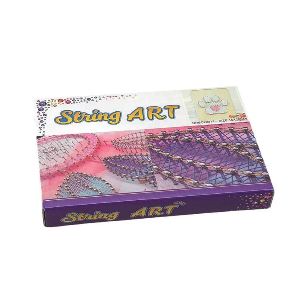 Brain Giggles - DIY Craft Kit With String Art Pattern - Heart