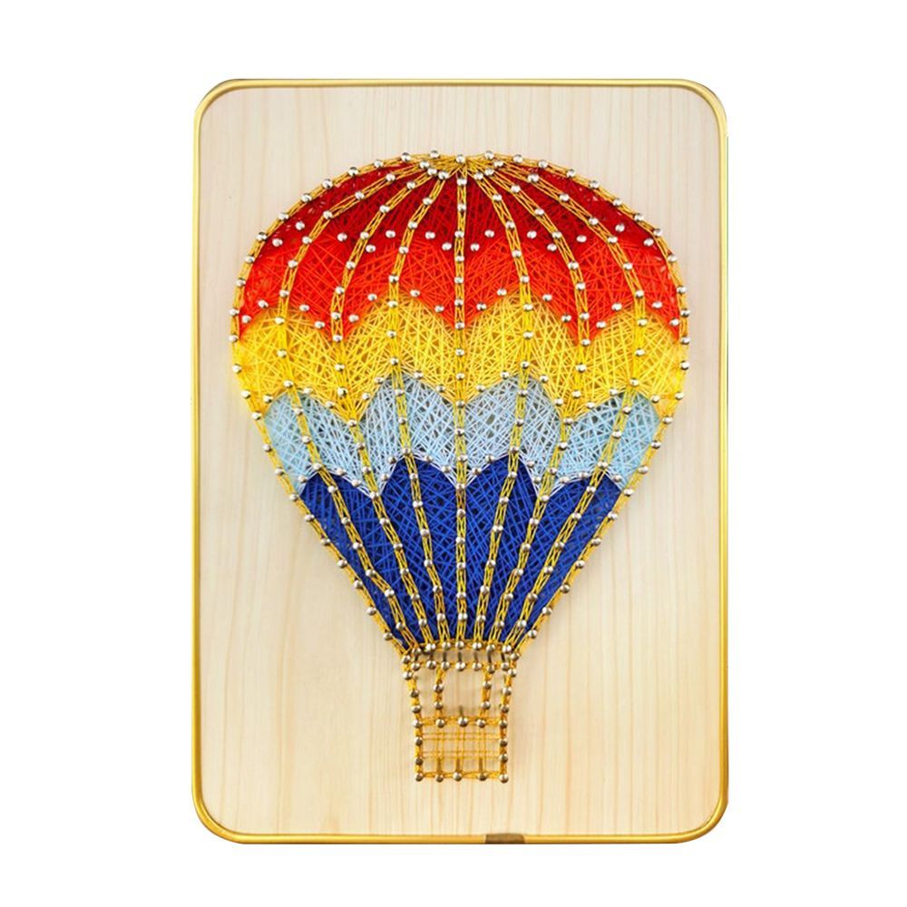 Brain Giggles - DIY Craft Kit With String Art Pattern - Hot Air Balloon