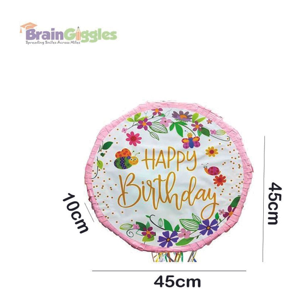 BrainGiggles - Happy Birthday Party Pinata - Multicolor