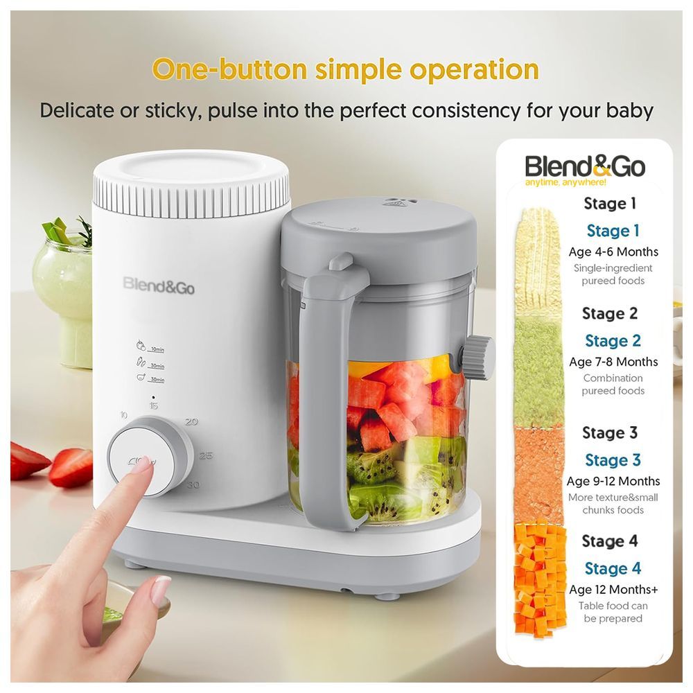 BlendnGo - 4-in-1 Quick Food Maker - White