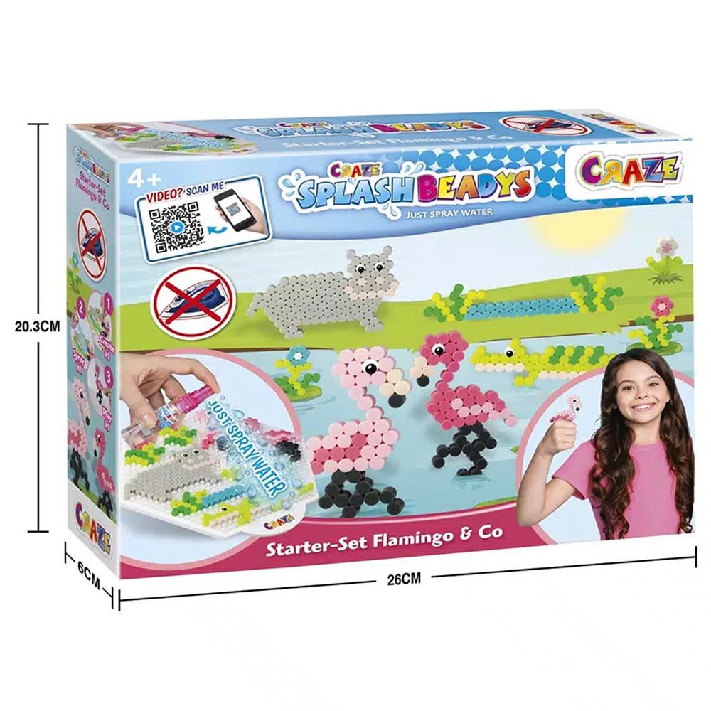 Craze - Splash Beadys Starter Set - Flamingo