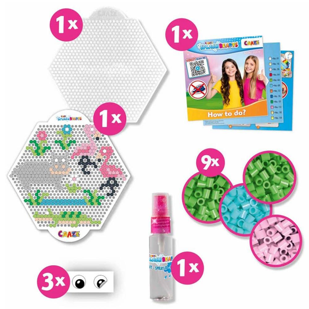 Craze - Splash Beadys Starter Set - Flamingo