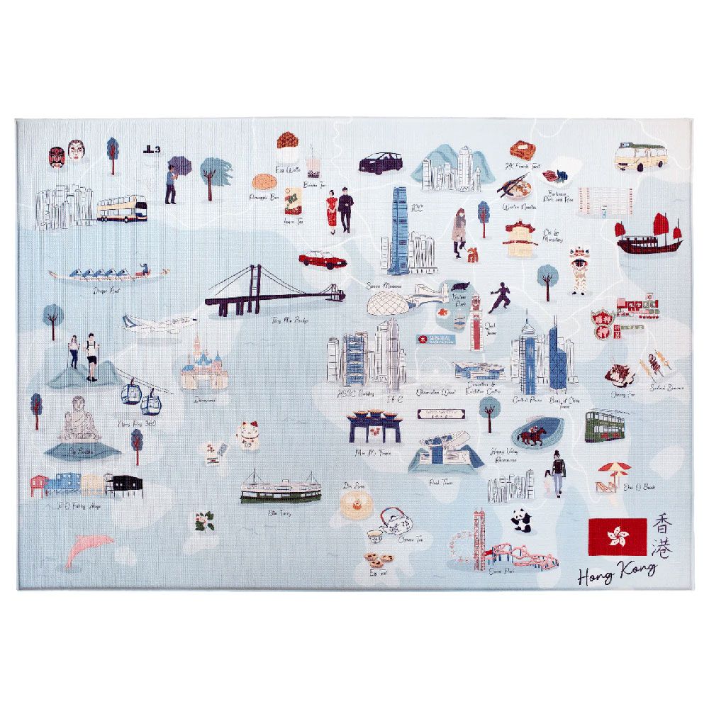 Milk It Baby - Hong Kong City Tour Reversible Play Mat