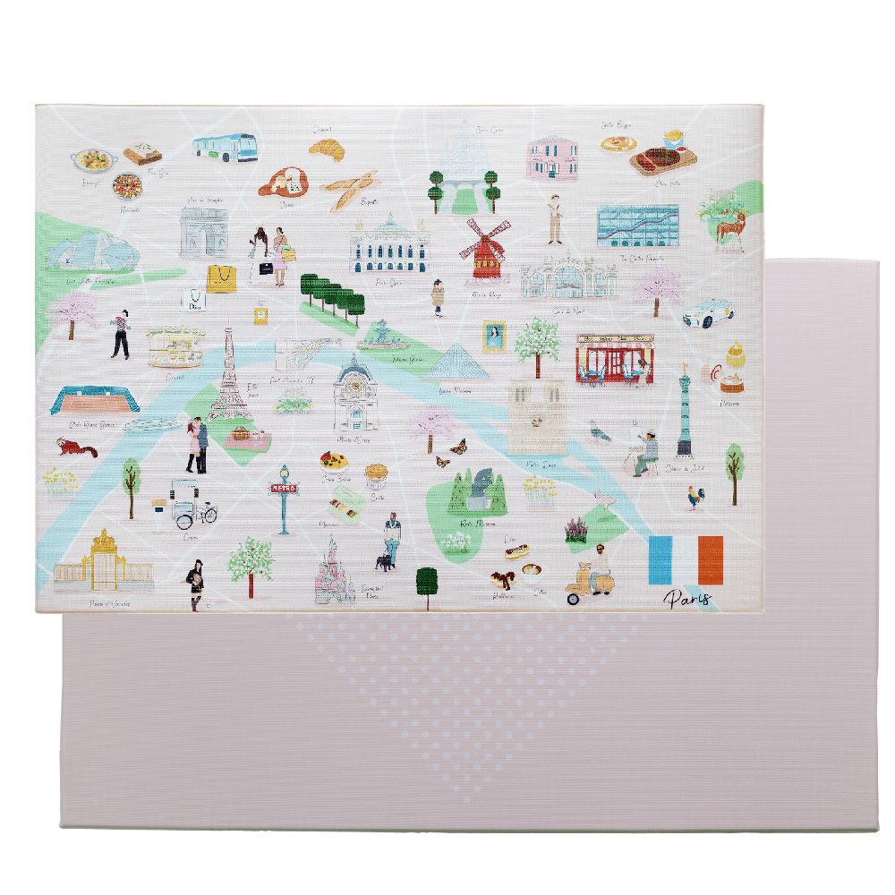 Milk It Baby - Paris City Tour Reversible Play Mat