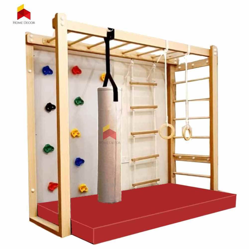 Home Decor - Monkey Bar With Climbing Wall Panel