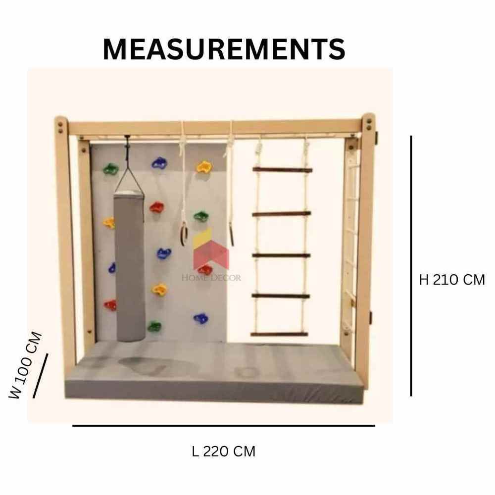 Home Decor - Monkey Bar With Climbing Wall Panel