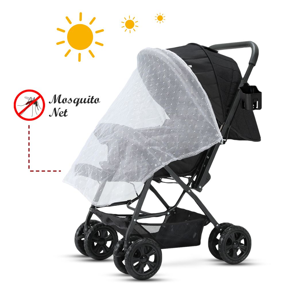 Teknum - Reversible Look At Me Stroller With Diaper Bags - Black