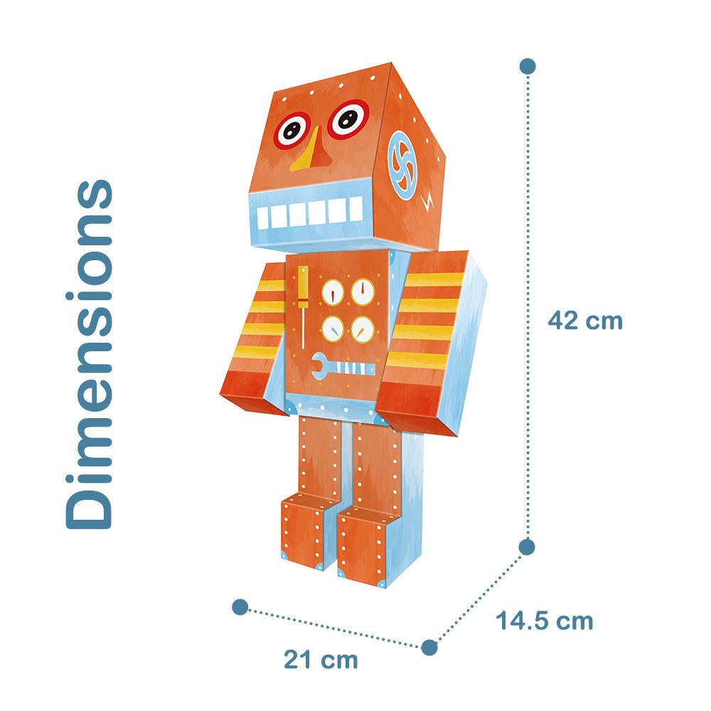 Eazy Kids - DIY Doodle Colouring Art Kit - Robot