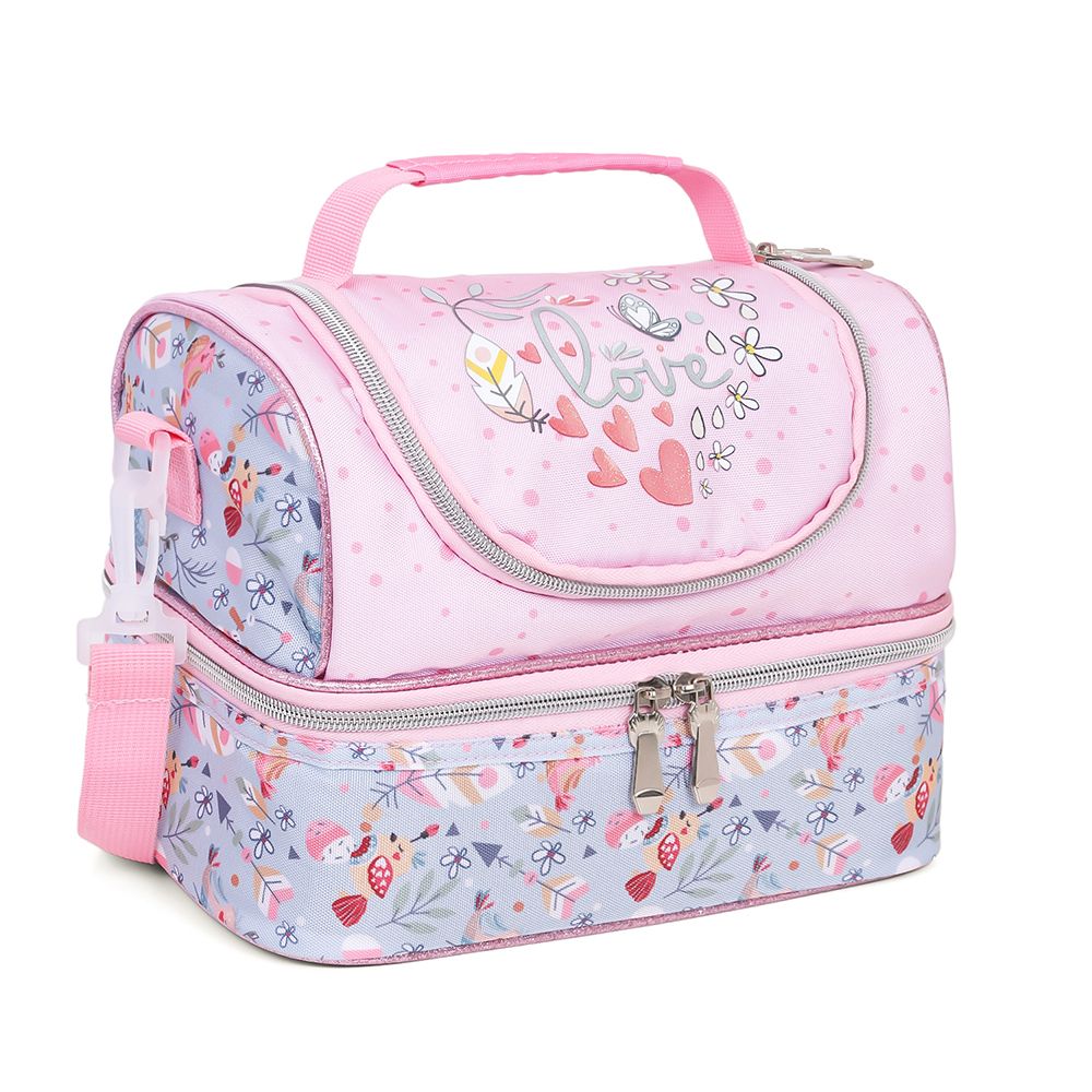 Eazy Kids - Dual Compartment Lunch Bag - Love