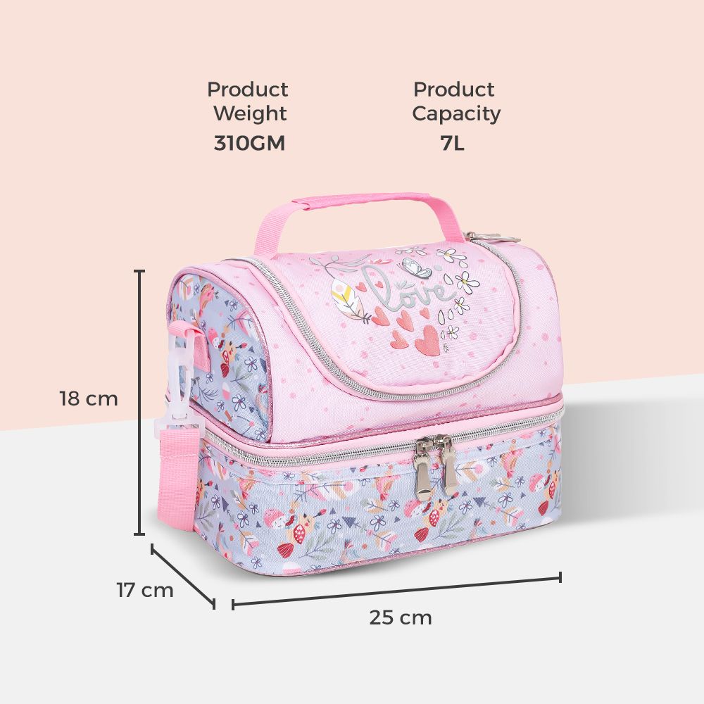 Eazy Kids - Dual Compartment Lunch Bag - Love