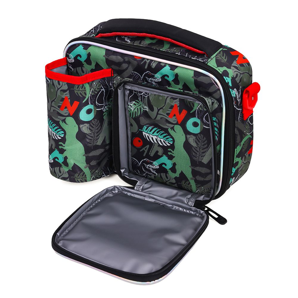 Eazy Kids - Lunch Bag With Bottle Holder - Dinosaur