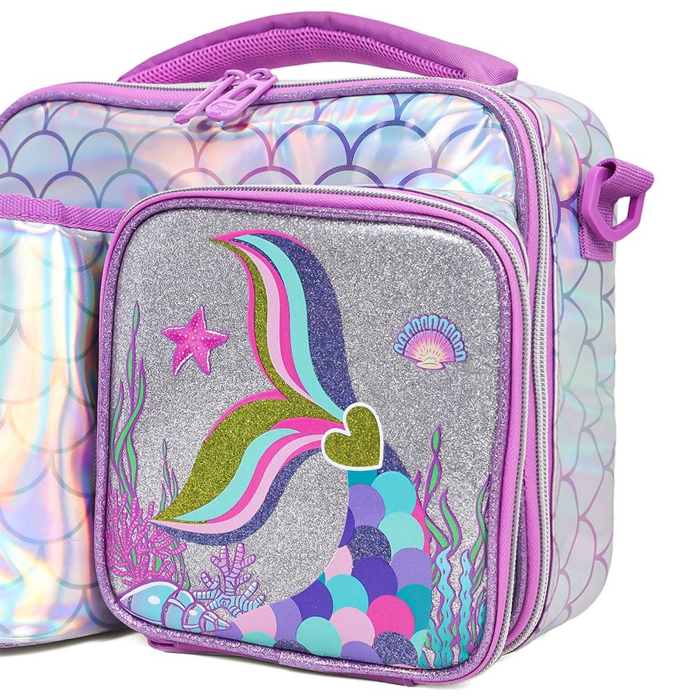 Eazy Kids - Lunch Bag With Bottle Holder - Mermaid Chrome