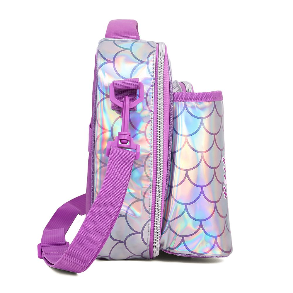 Eazy Kids - Lunch Bag With Bottle Holder - Mermaid Chrome