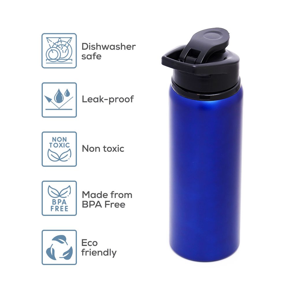 Eazy Kids - Stainless Steel Sports Water Bottle - 700ml - Blue