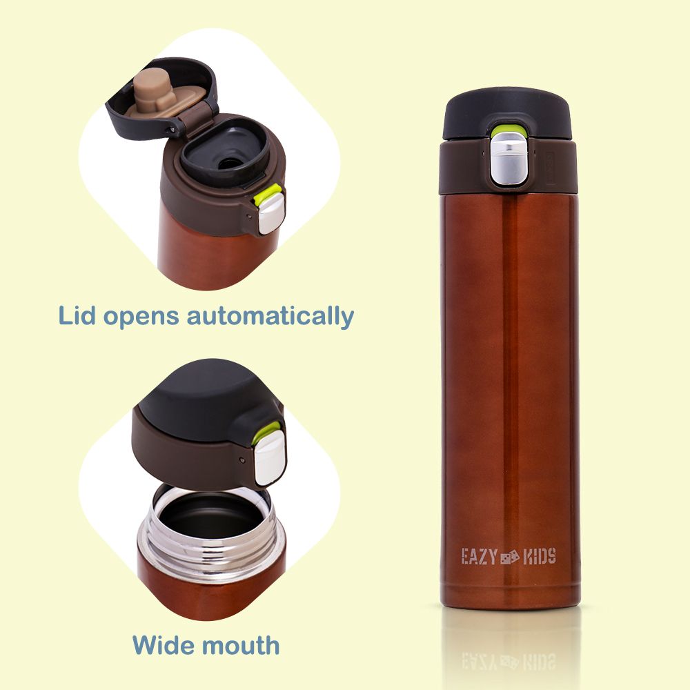 Eazy Kids - Insulated Stainless Steel Travel Water Bottle - 
 500ml - Copper