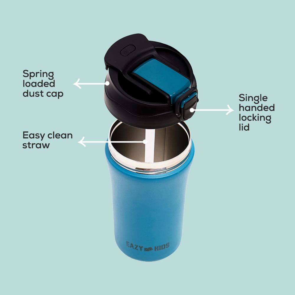 Eazy Kids - Insulated Water Bottle - 400ml - Blue