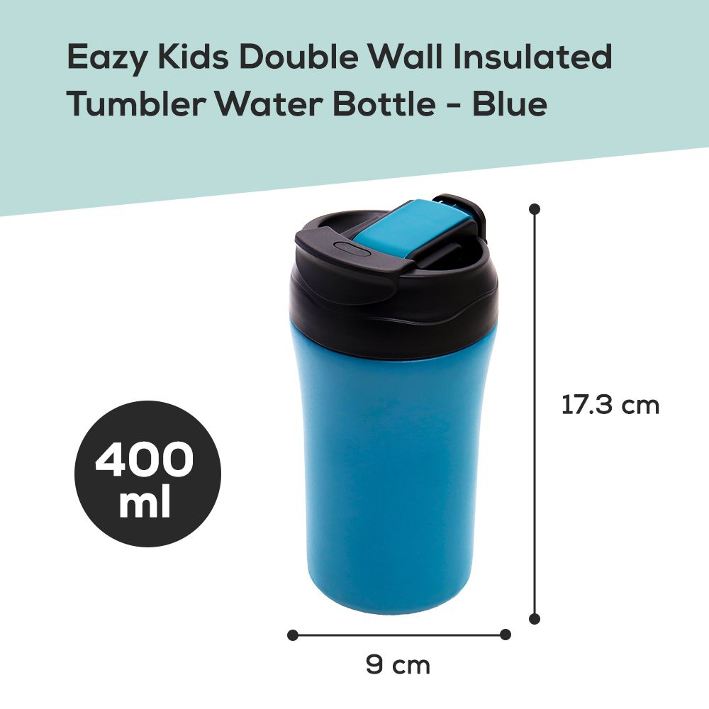 Eazy Kids - Insulated Water Bottle - 400ml - Blue