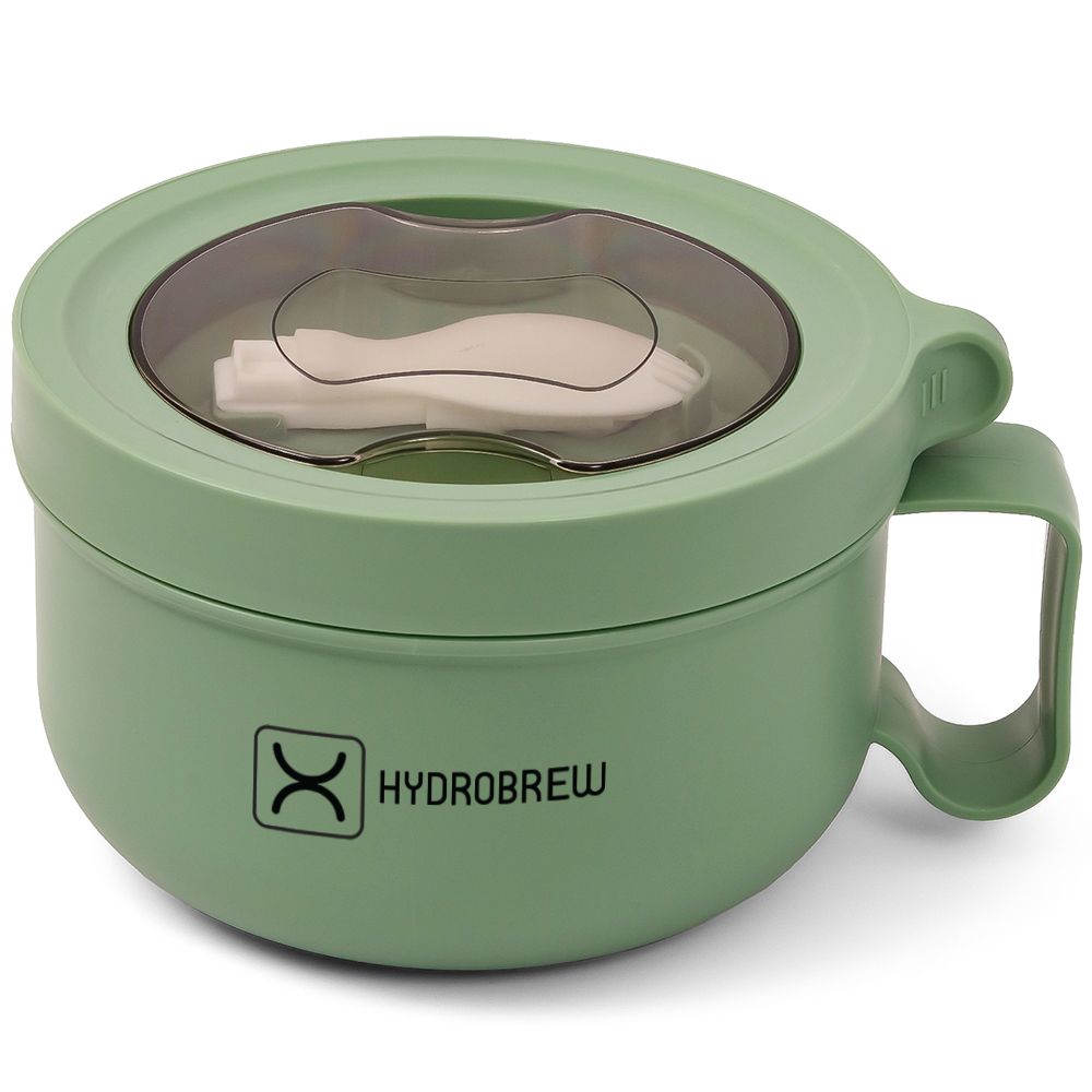 Hydrobrew - Lunch Box with Folding Spoon - Green