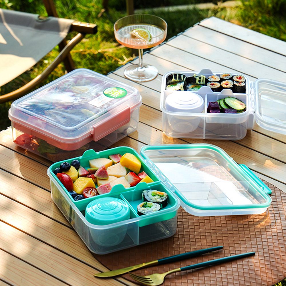 Hydrobrew - Convertible Bento Lunch Box 3/4/5 Compartments 1650ml - Green