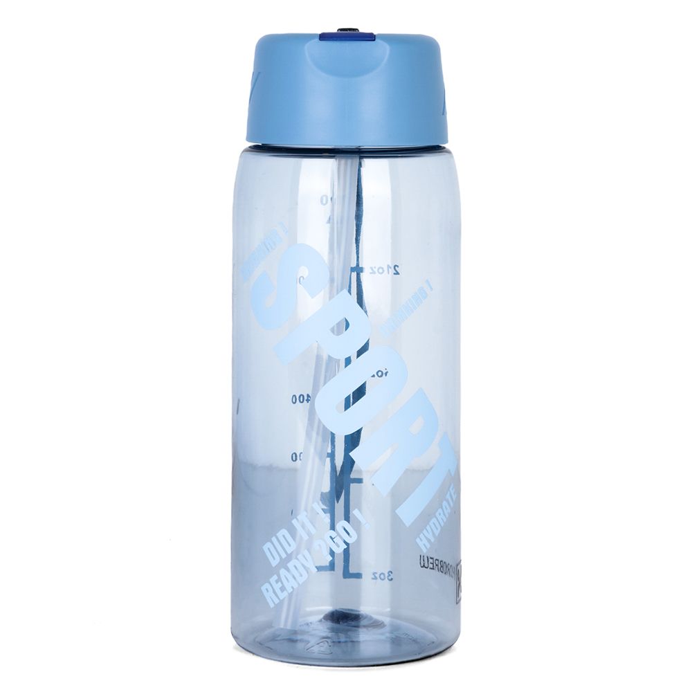 Hydrobrew - Water Bottle with Grab String 800ml - Blue