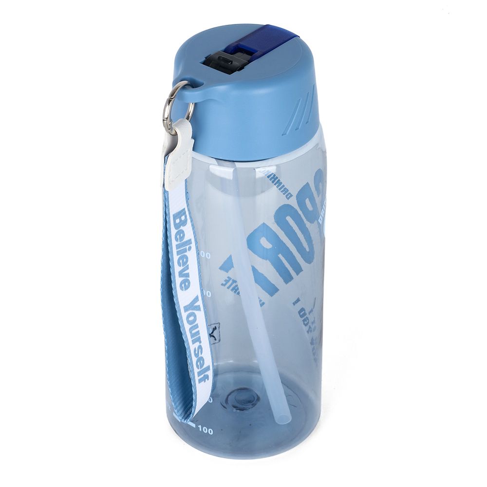 Hydrobrew - Water Bottle with Grab String 800ml - Blue