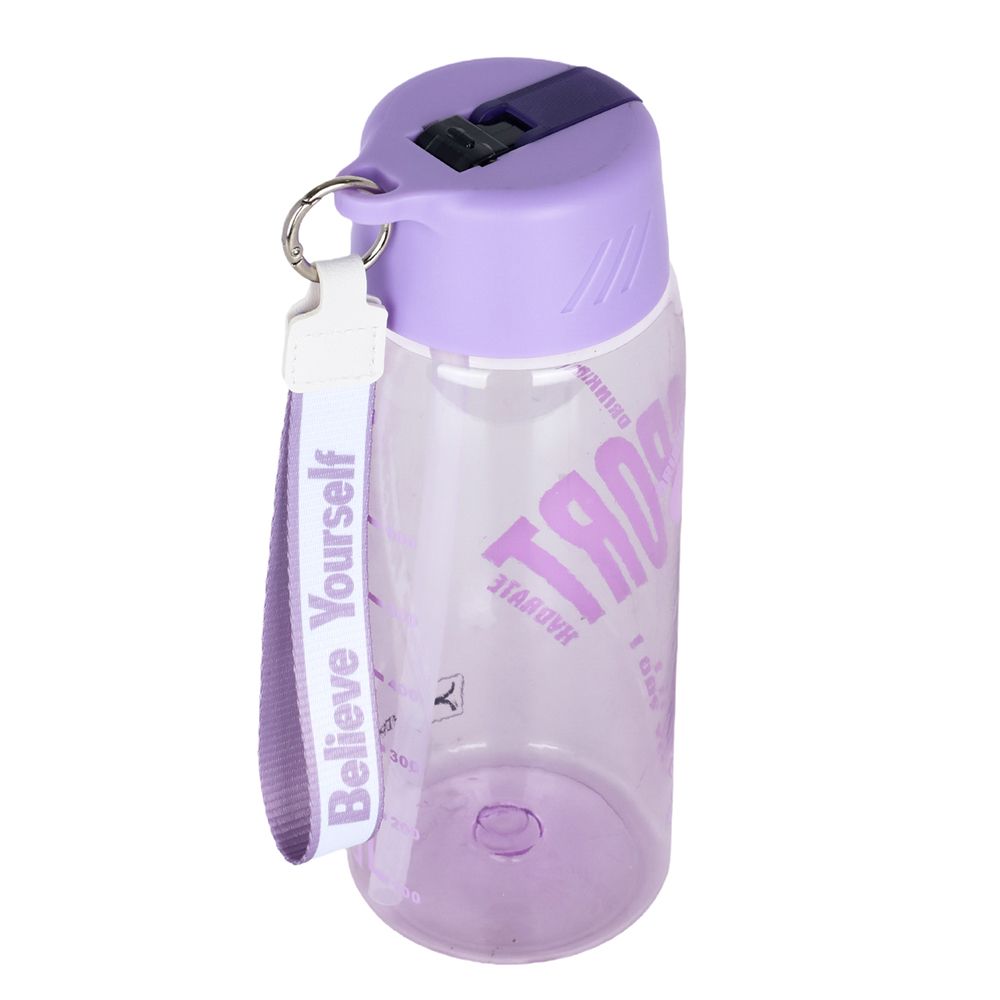 Hydrobrew - Water Bottle with Grab String 800ml - Purple