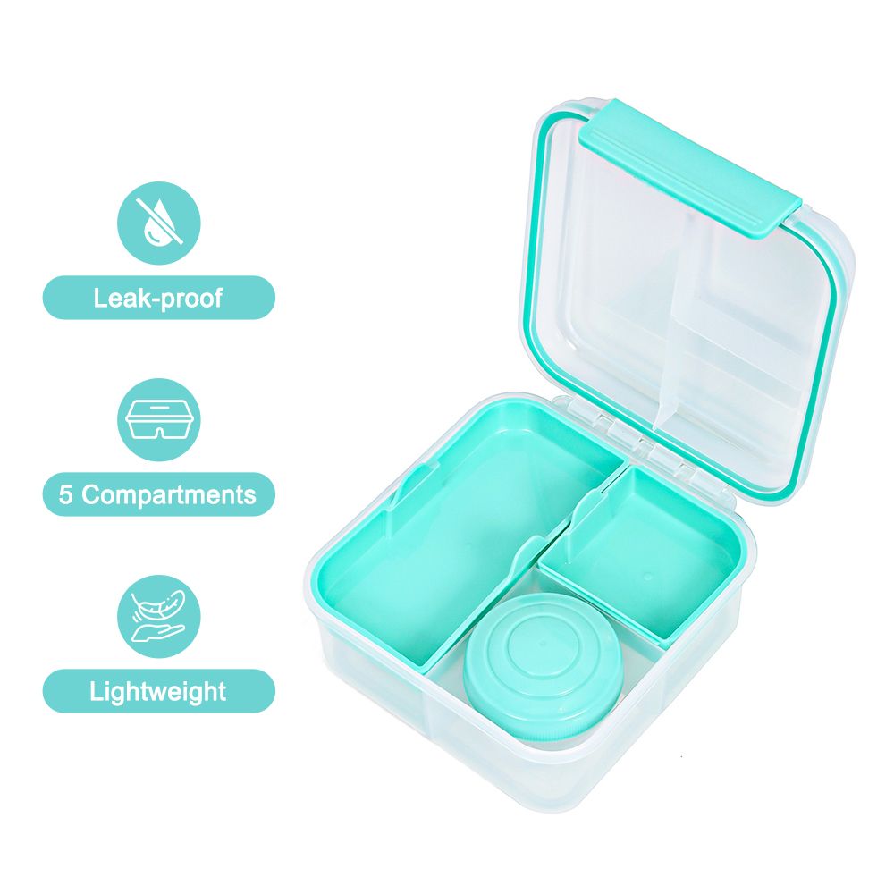 Hydrobrew - Convertible Bento Lunch Box 3/4/5 Compartments 1250ml - Green