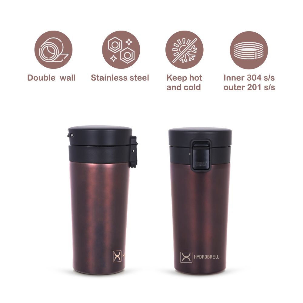 Hydrobrew - Insulated Tumbler 380ml - Black