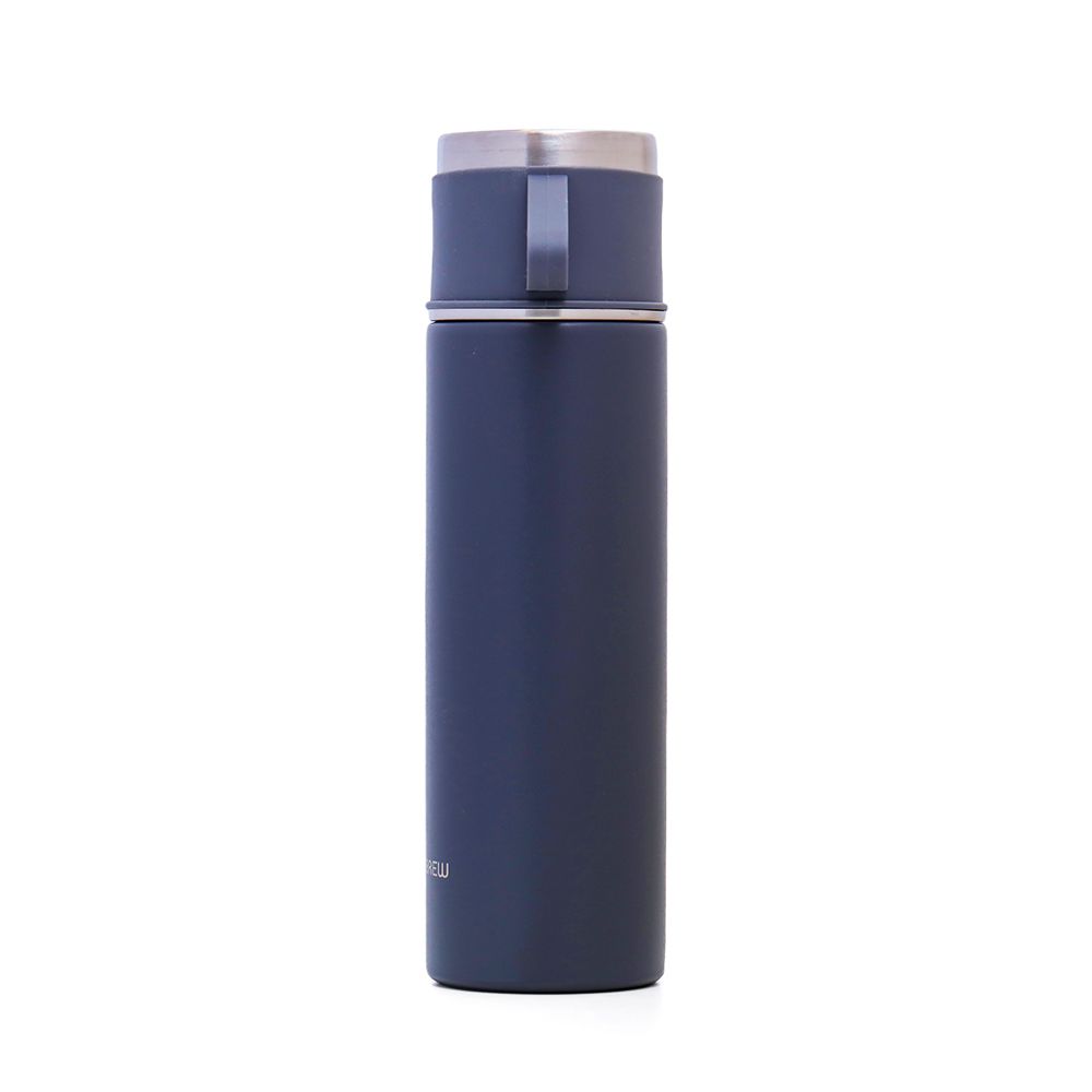 Hydrobrew - Insulated Vacuum Flask 500ml with 2x150ml Cup - Grey