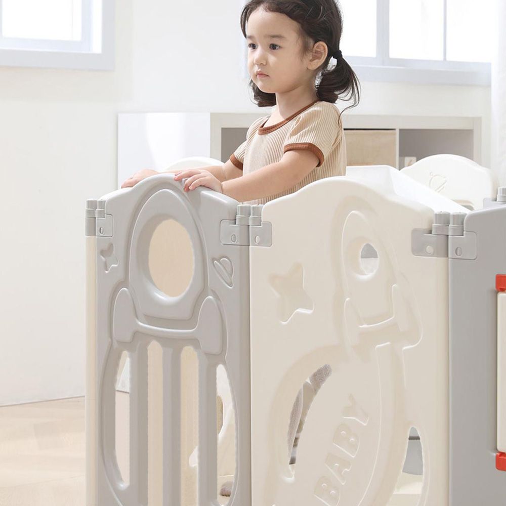 Little Story - Playpen With Basketball Hoop - Space Grey