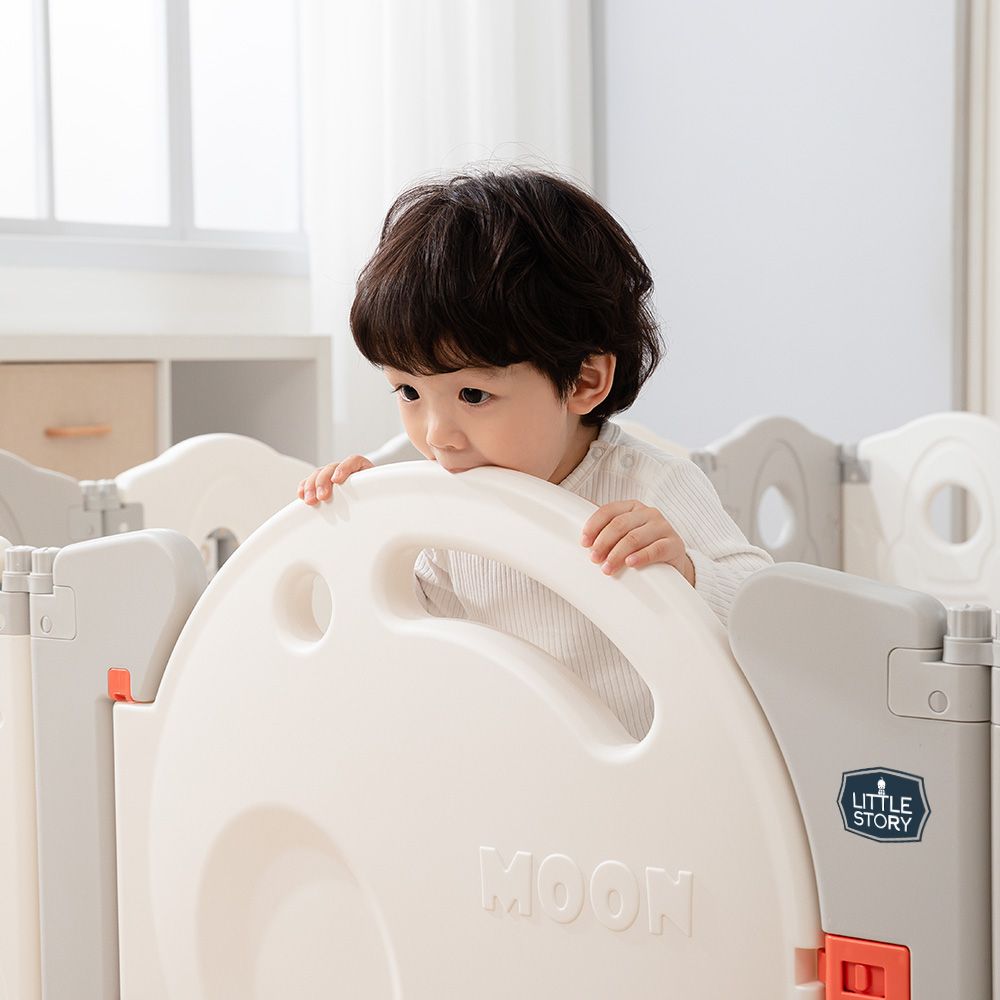 Little Story - Playpen With Basketball Hoop - Space Grey