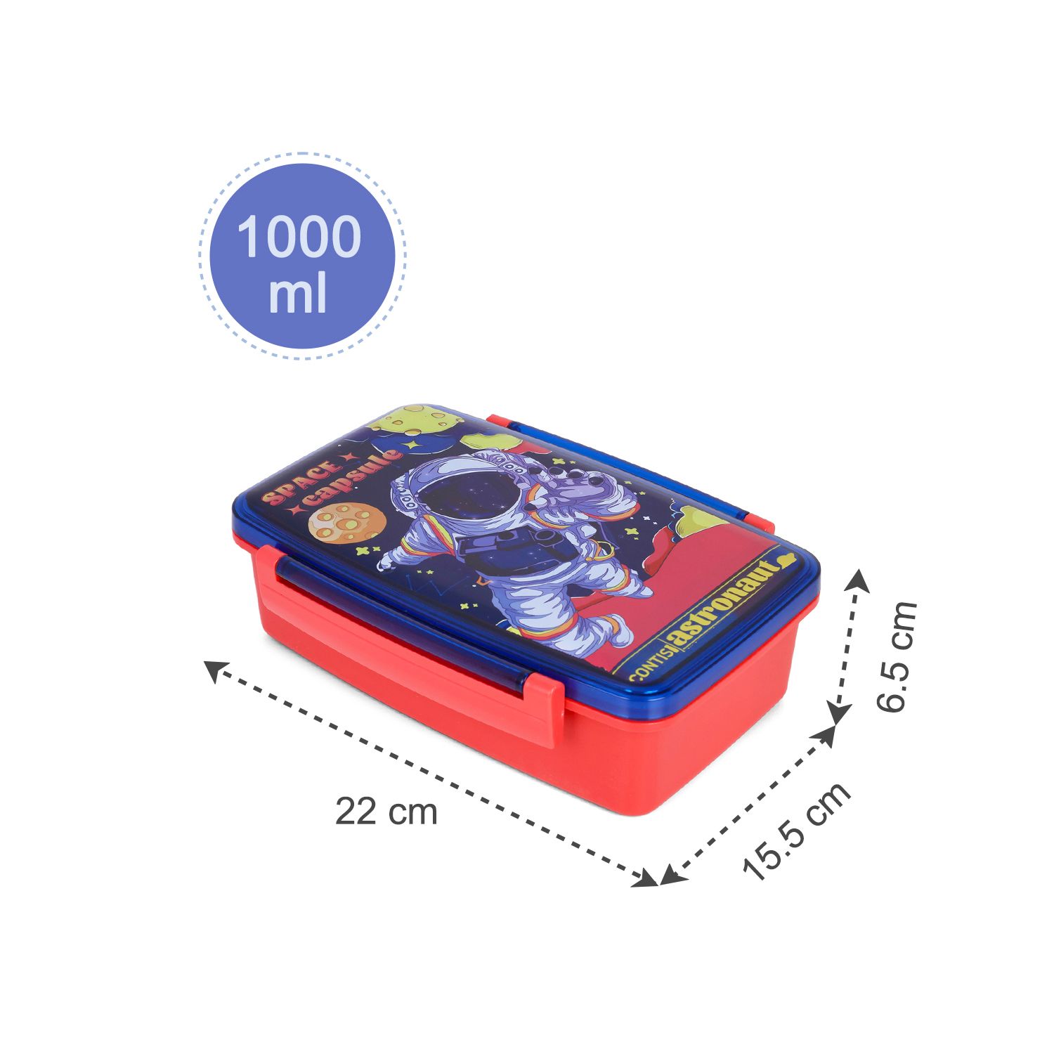 Nova Kids - Bento Lunch Box with Spoon & Fork - Astronaut