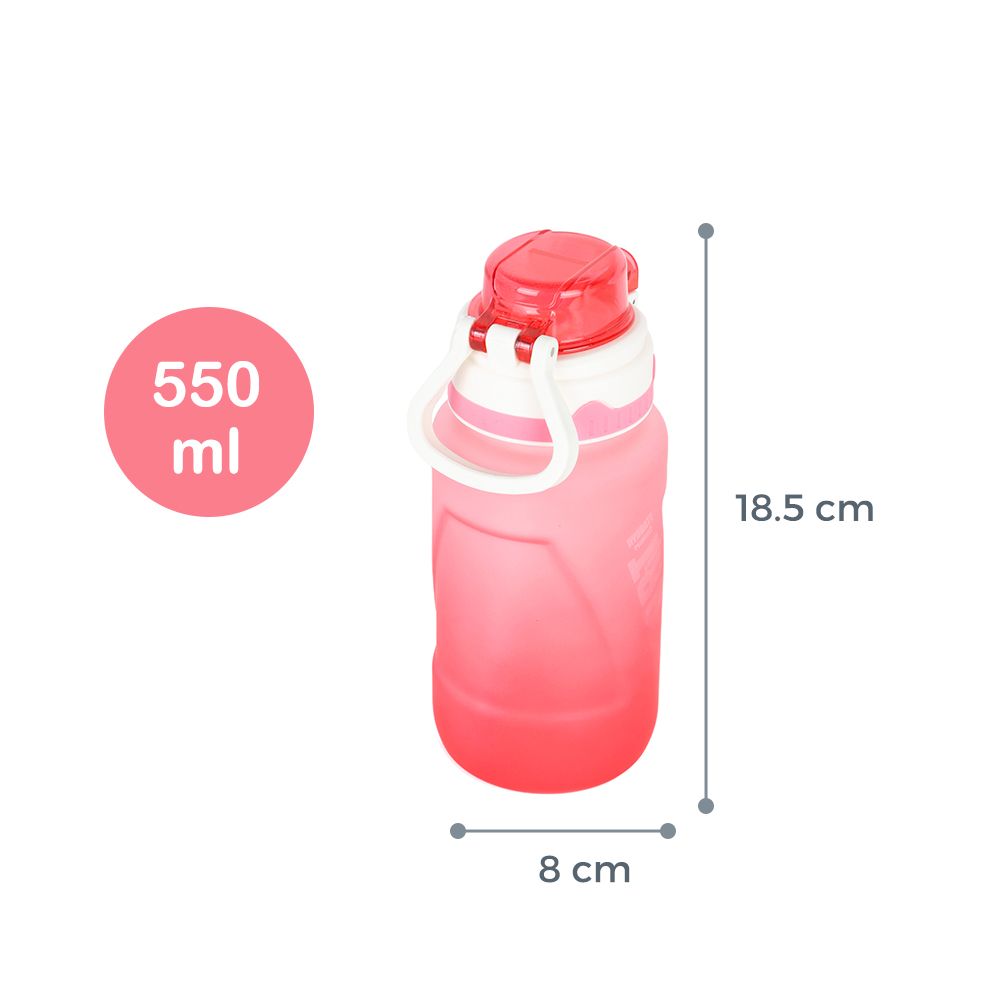 Nova Kids - Water Bottle 550ml with Straw - Pink