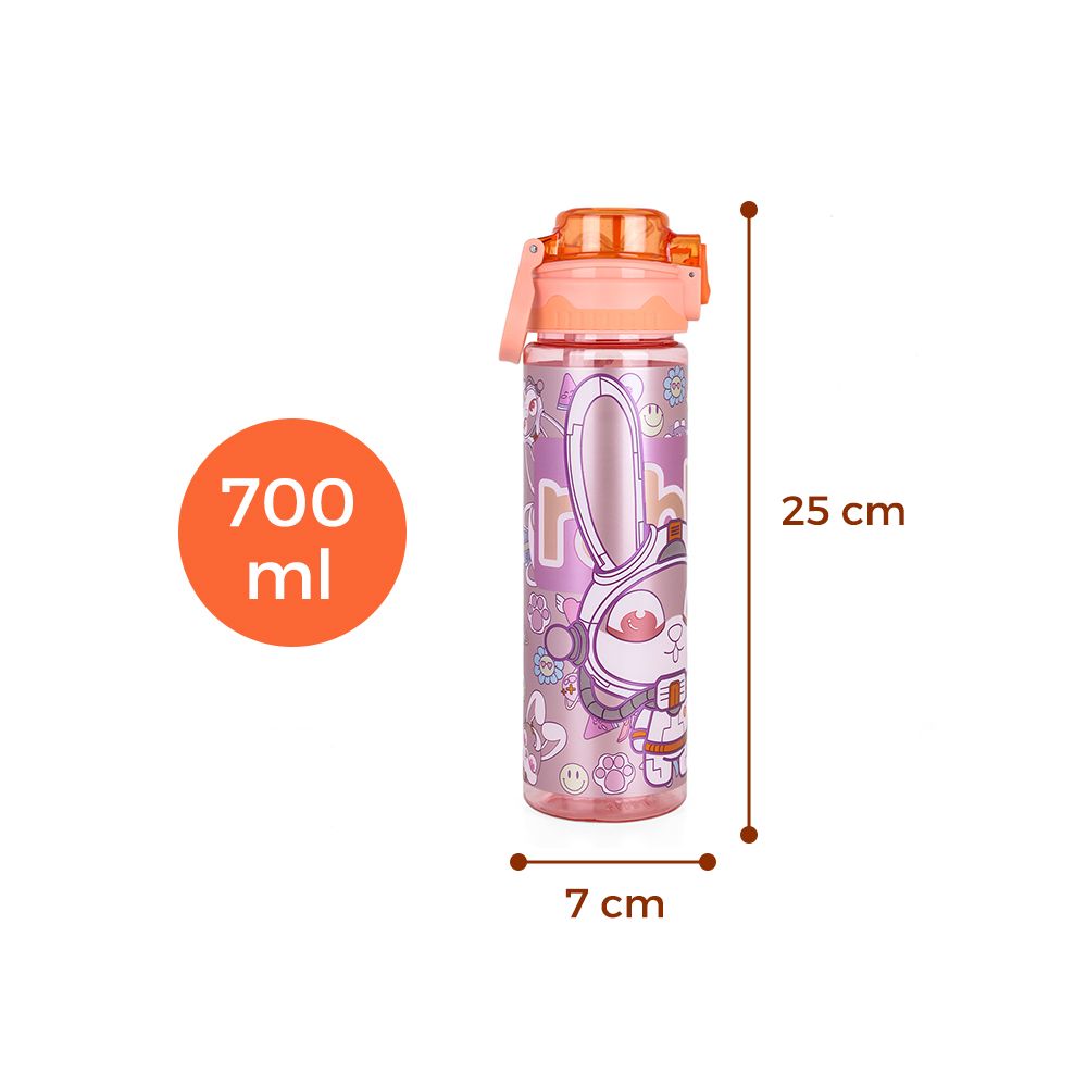 Nova Kids - Water Bottle 700ml with Straw - Orange