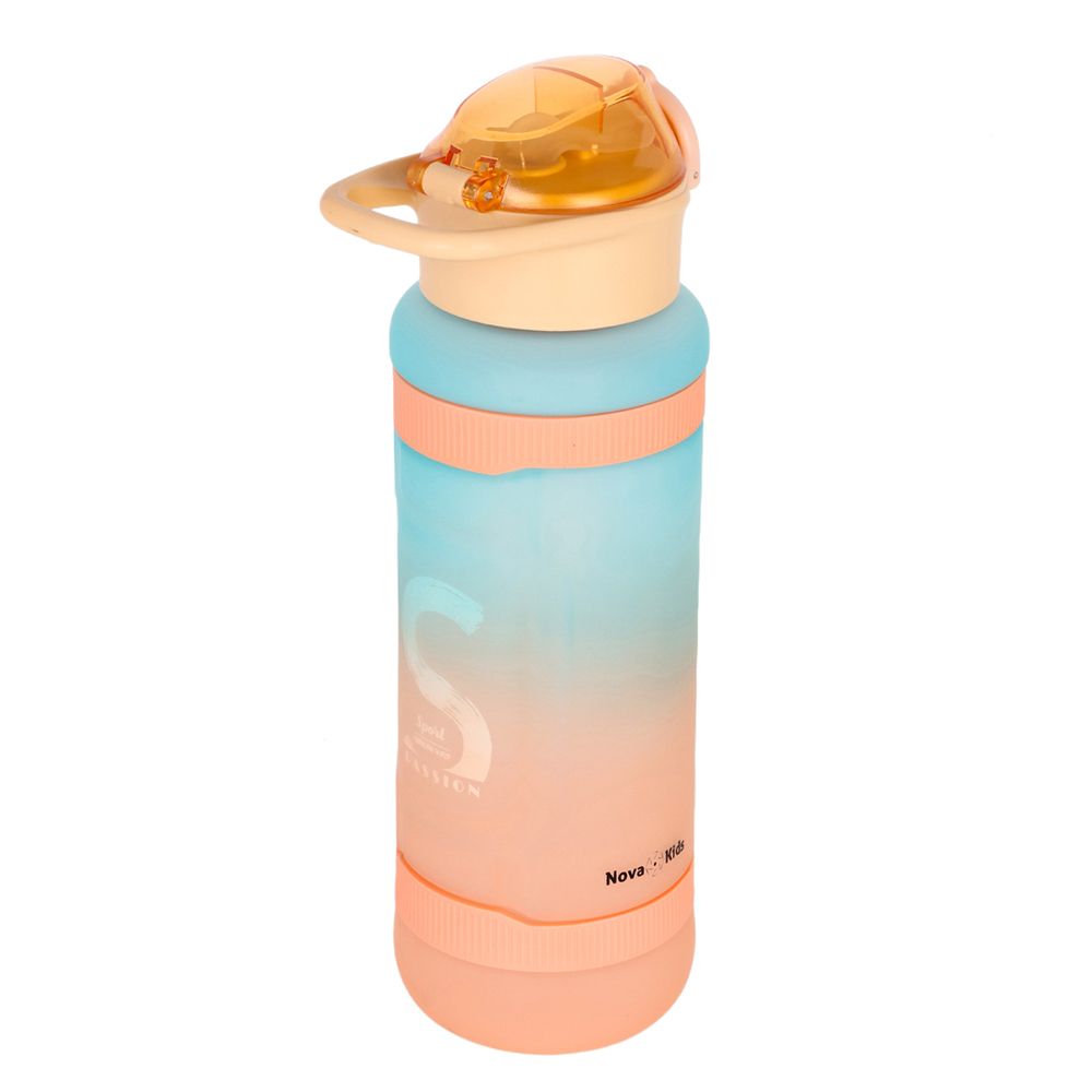 Nova Kids - Water Bottle 1000ml with Straw - Orange