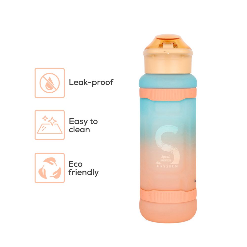 Nova Kids - Water Bottle 1000ml with Straw - Orange