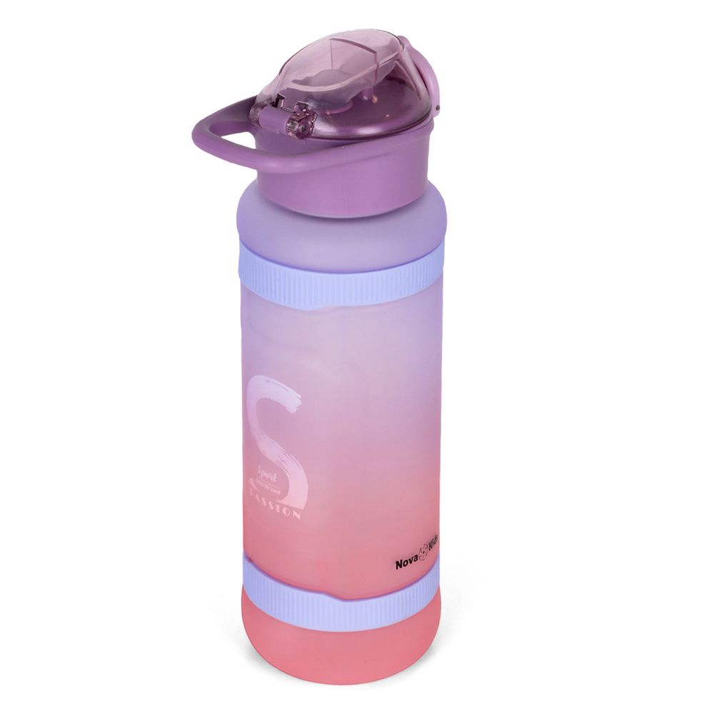 Nova Kids - Water Bottle 1000ml with Straw- Purple