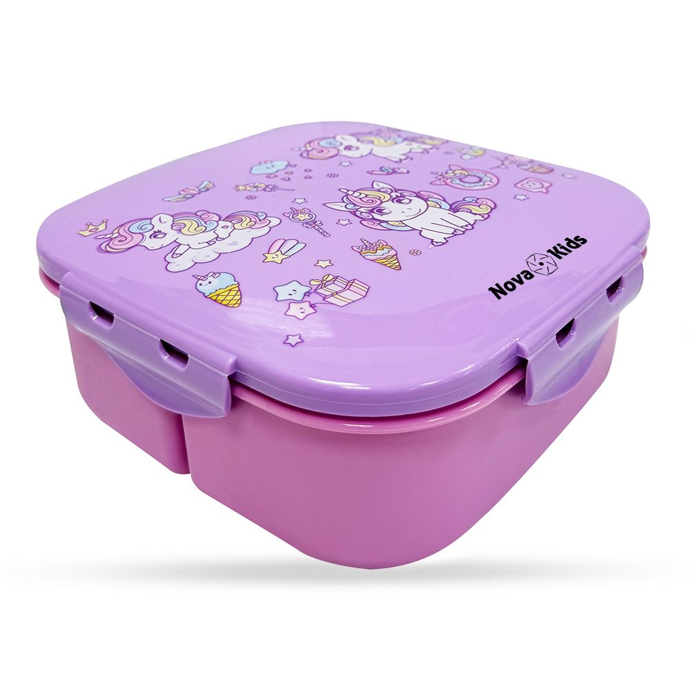 Nova Kids - Square Bento Lunch Box 1000ml - Unicorn