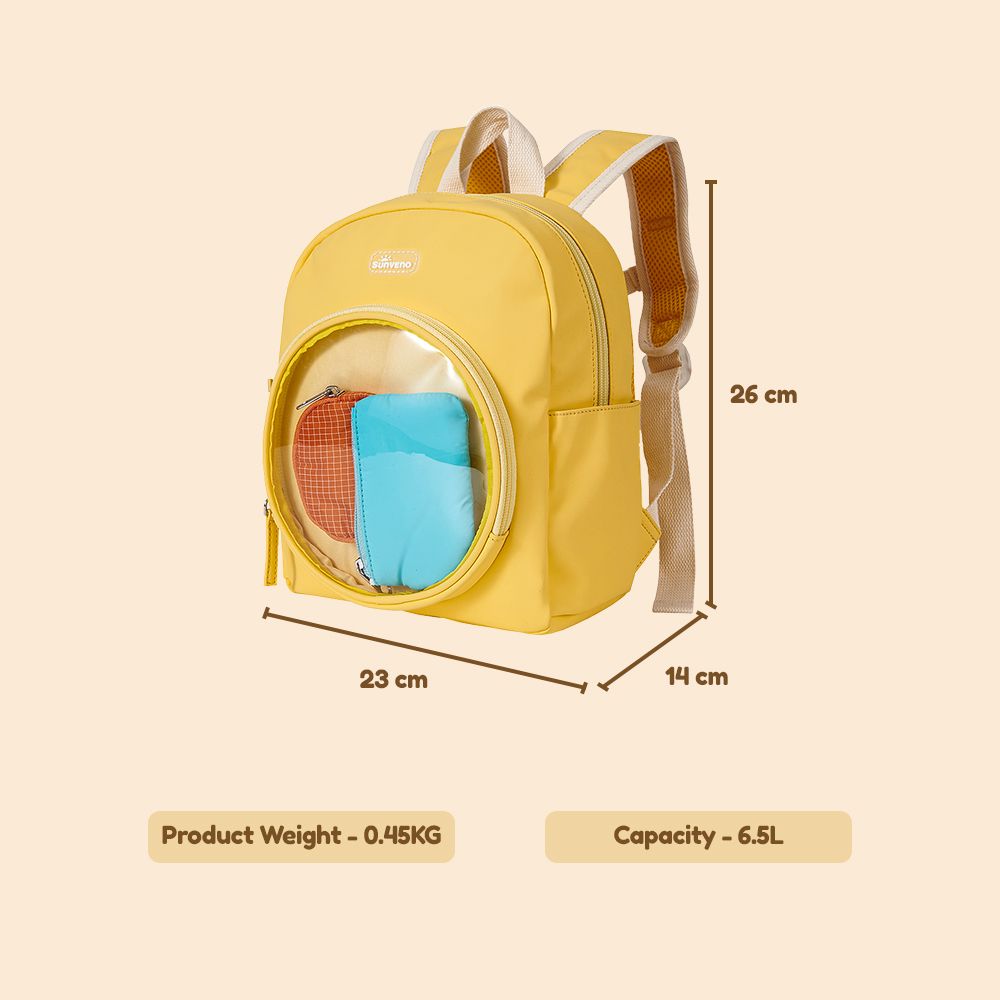 Sunveno - Kids Backpack - Yellow - 11-inch