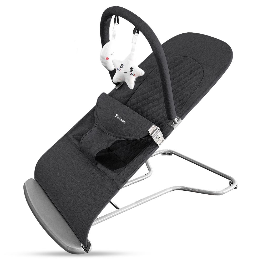 Teknum - 3 Stage Baby Bouncer/ Recliner Seat - Black