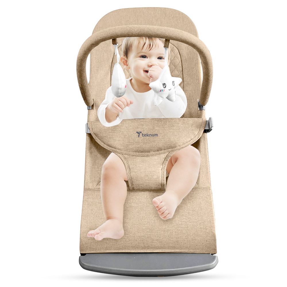 Teknum - 3 Stage Baby Bouncer/ Recliner Seat - Ivory