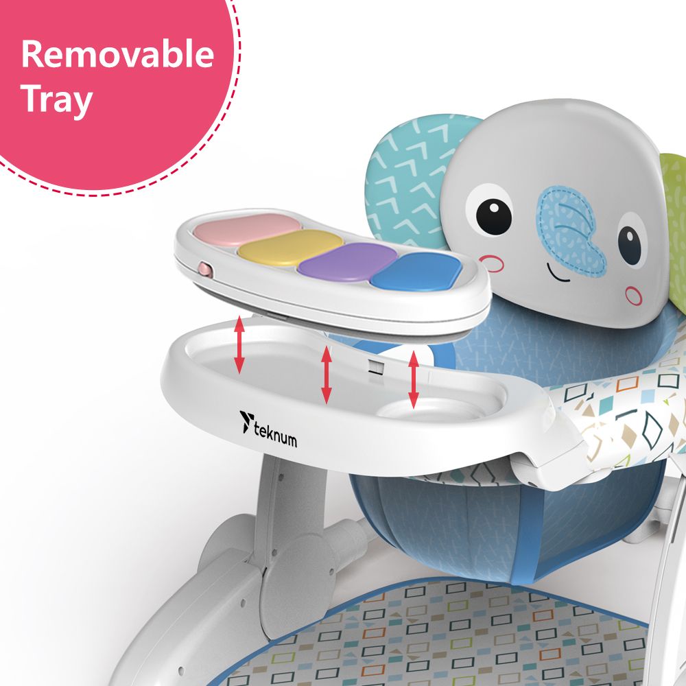 Teknum - Baby Dining Chair & Recliner Activity Chair - Elephant