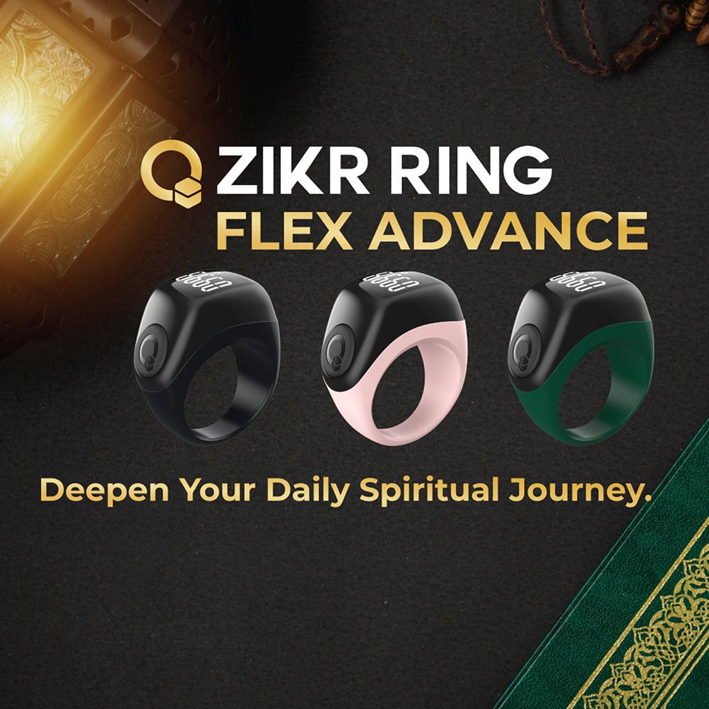 iQIBLA - Zikr Flex Advance Ring Tasbih Counting - Green