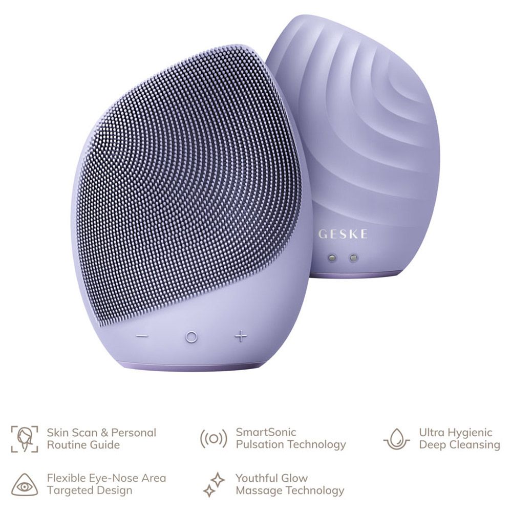 Geske - 5-in-1 Electric Sonic Facial Brush - Purple