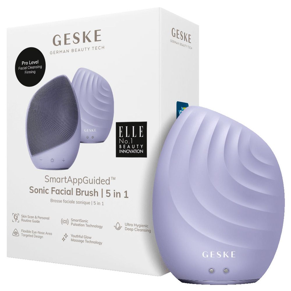 Geske - 5-in-1 Electric Sonic Facial Brush - Purple