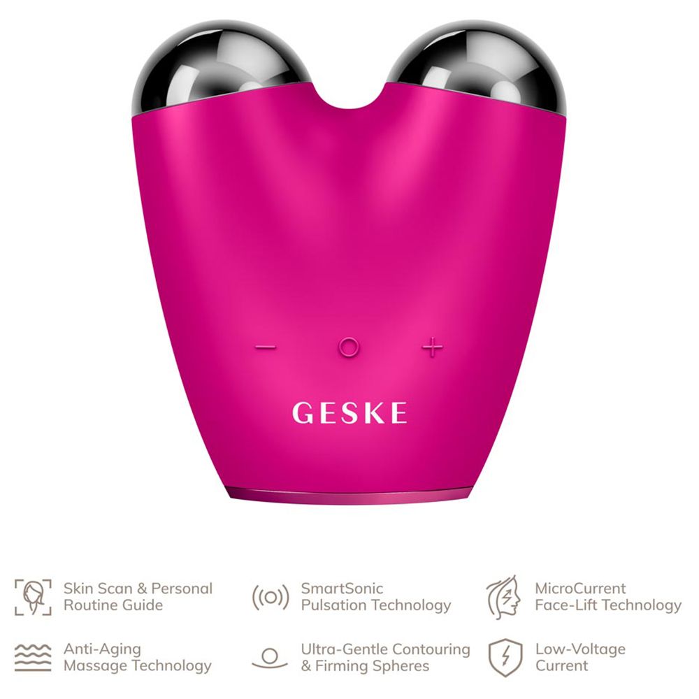 Geske - 6-in-1 Electric MicroCurrent Face-Lifter - Pink