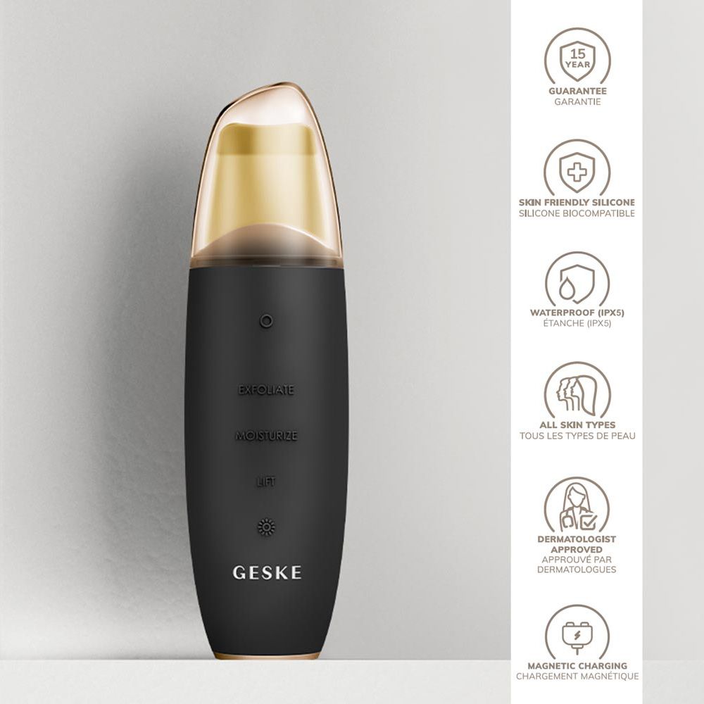 Geske - MicroCurrent Electric Skin Scrubber & Blackhead Remover - Grey